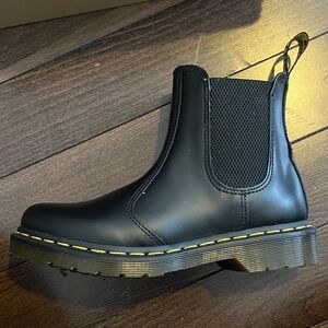 Dr. Martens Black Chelsea Boot with Yellow Stitching